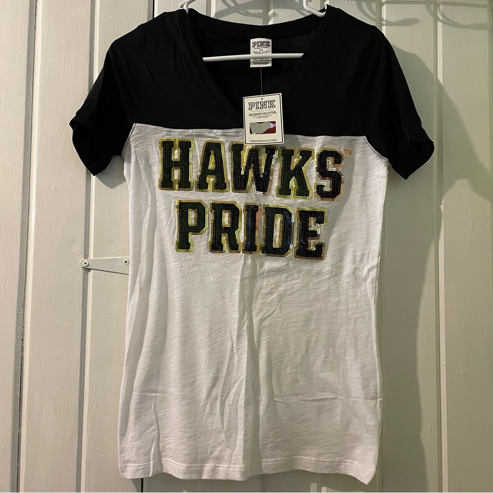 VS. PINK Iowa Hawkeyes bling tee-small NWT
